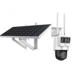 4MP 2.8mm Sabit Lens 4G, MicroSD Kart, Pır+Radar, Pan&Tilt IP66 Solar Kamera